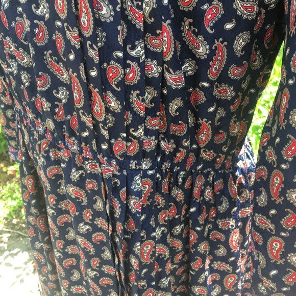 Vintage Navy Blue Midi Dress from Talbots - Picture 3 of 7